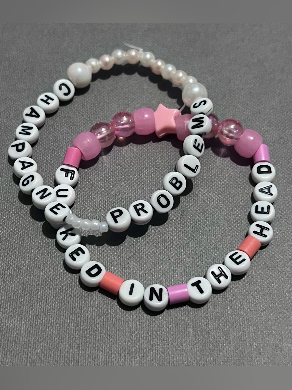 Champagne Problems Beaded Bracelet Set